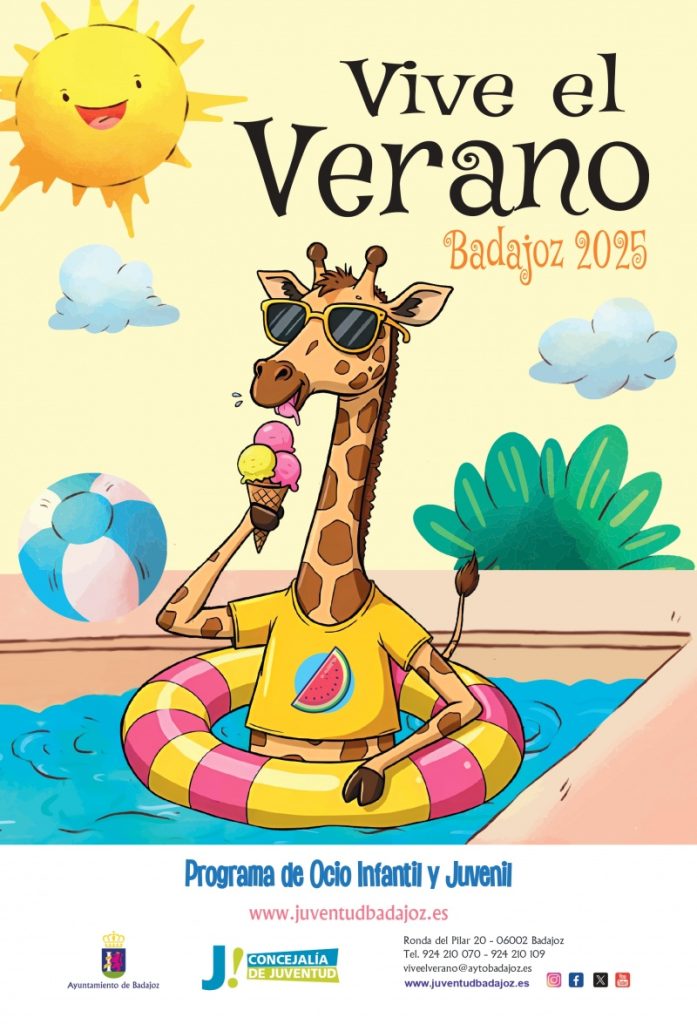 Olé de cultura y color: arte y animaciones en Plaza Diego de Badajoz 2 800 39712.vive el verano en badajoz 2025