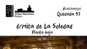 Urban Sketchers Badajoz organiza su quedada número 53 en la Ermita de La Soledad