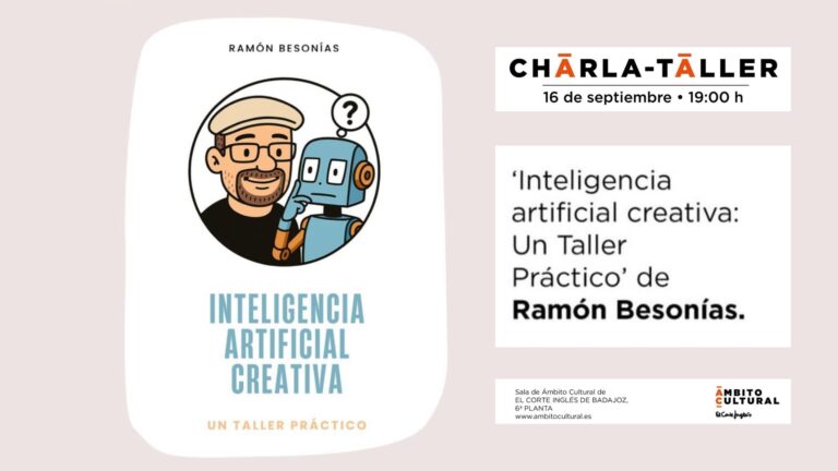 Aprende IA Creativa en Badajoz taller práctico gratis en Ámbito Cultural