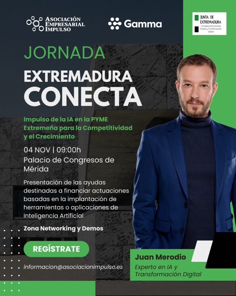 Extremadura Conecta 2025: Mérida abre la puerta a la revolución de la IA en las pymes extremeñas 2 2025 extremadura conecta cartel