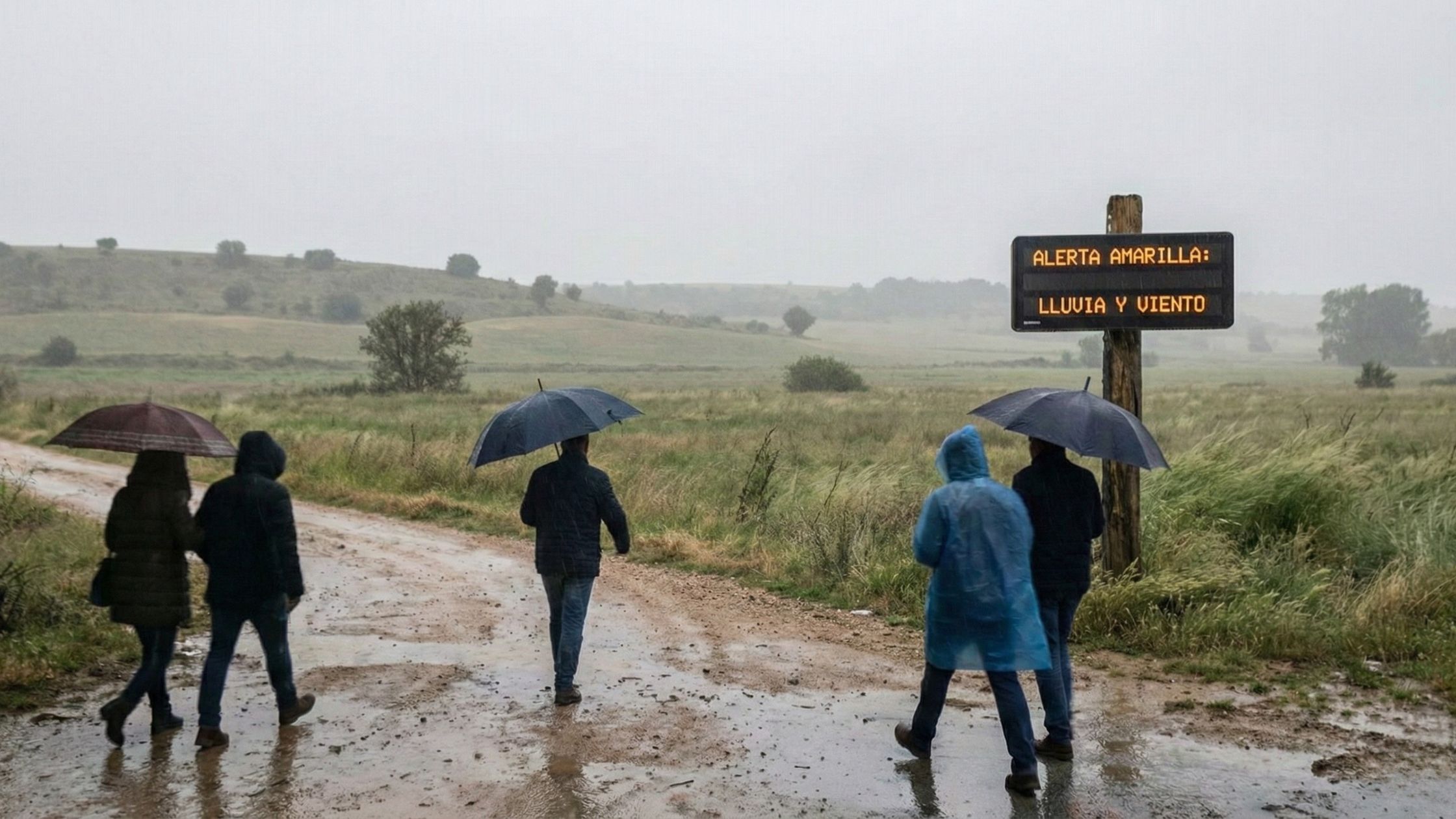 Alerta amarilla por lluvia y viento en Badajoz cómo afectará el día