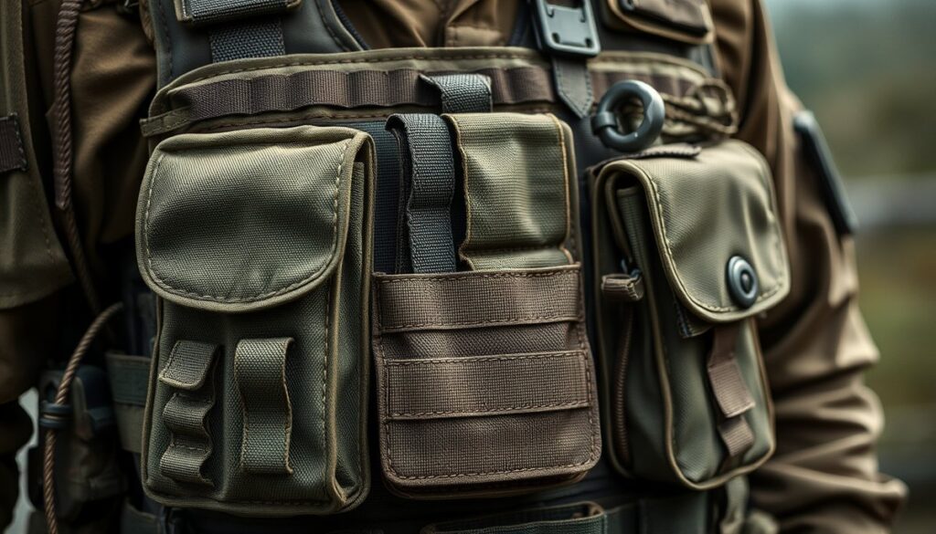 Chalecos tácticos: MOLLE, plate carriers y chest rigs