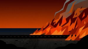 Un amplio dispositivo lucha contra un incendio forestal próximo a Badajoz