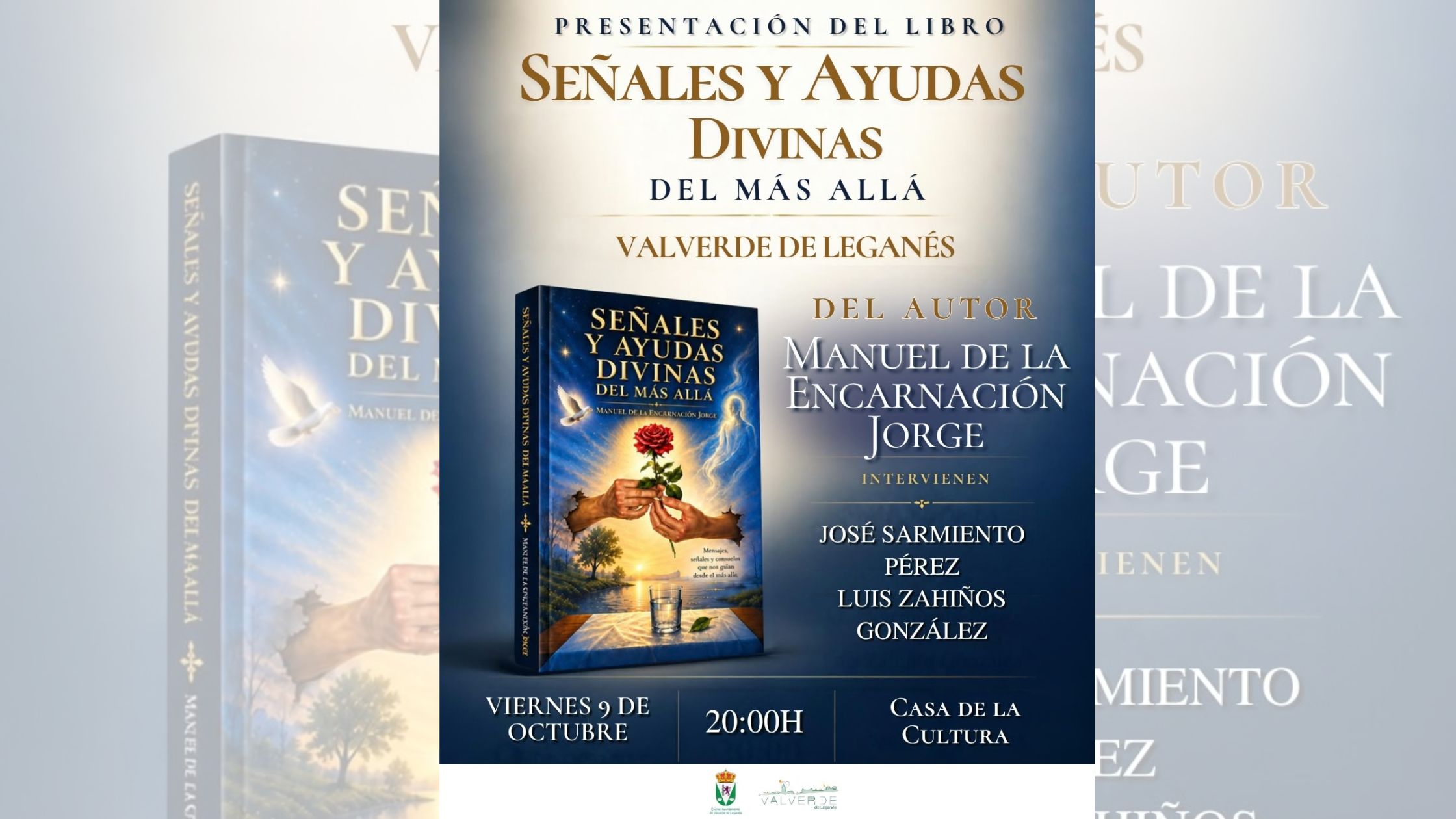 Manuel de la Encarnación Jorge presenta su libro «Señales y ayudas divinas del más allá» en Valverde de Leganés